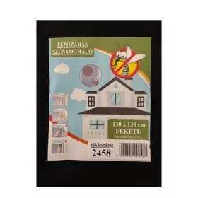 Tépőzáras szúnyogháló FEKETE 130x130cm