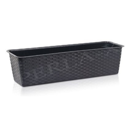 Balkonláda rattan, alátéttel ISRP700, 70 cm, SÖTÉTBARNA (10 db/csomag)