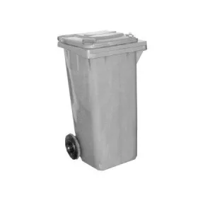 Háztartási kuka kerekes 120l-es szürke-fekete
