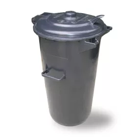 Háztartási kuka 50l fekete kerek