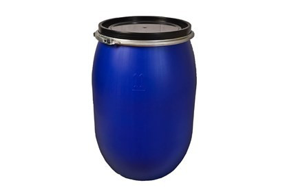 Bidon 120L csatos hordó kék