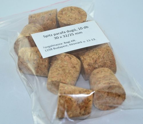 Parafa dugó spitz Agglo.   30 * 32/25   10 db , Borászat, dugó