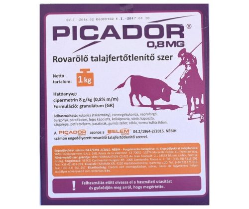 Picador  MG     1/1, Növ.szer, talajfert.
