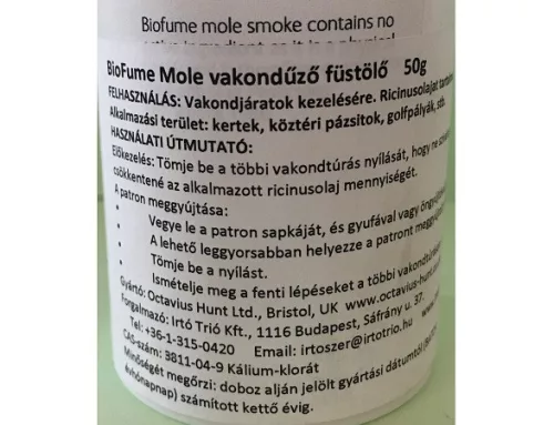 Vakondűző /BioFume/ füstpatron, Irtószer, vakond