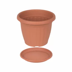 kerek virágcserép 50 cm terrakotta alátét nélkül