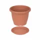kerek virágcserép 50 cm terrakotta alátét nélkül