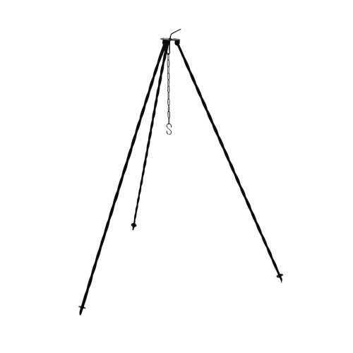 Bográcsállvány 120cm, fekete, festett