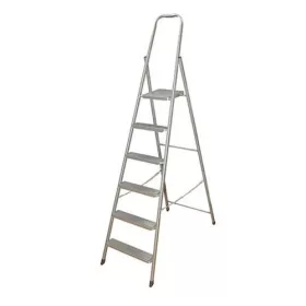 Létra acél 5+1 fokos háztartási 150kg-ig