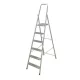 Létra acél 5+1 fokos háztartási 150kg-ig