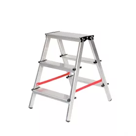 Létra alu fellépő 2x3 háztartási kétágú 125kg-ig Strend Pro