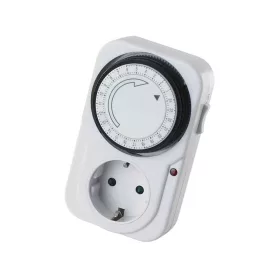 időkapcsoló óra mechanikus napi program fehér