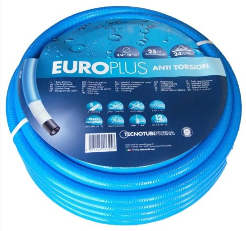 Locsolótömlő 3/4" 25fm, csavarodásmentes EuroPlus Blue