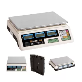 Mérleg árazó digitális 40kg-ig 220V LCD kijelző Hoteche