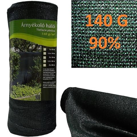 Árnyékoló háló 2x10m 140g/m2 90% belátásgátlás