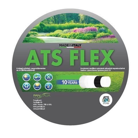 Locsolótömlő zöld 1/2" 25m ATS FLEX kék-zöld