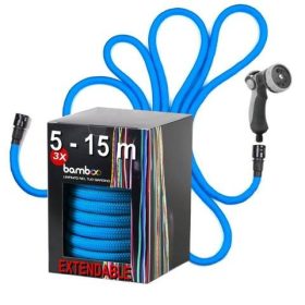 Bamboo nyújtható tömlő kék 5-15m