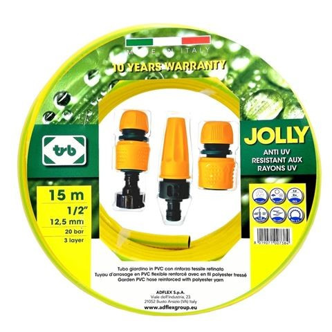 1/2"-os locsolótömlő 15m Jolly
