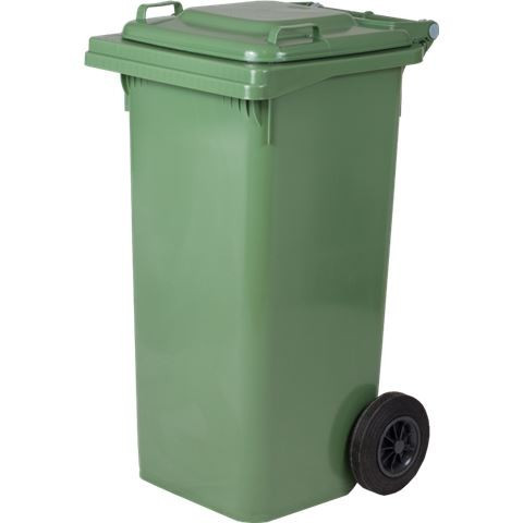 Szemetes kuka kerekes 120l-es zöld