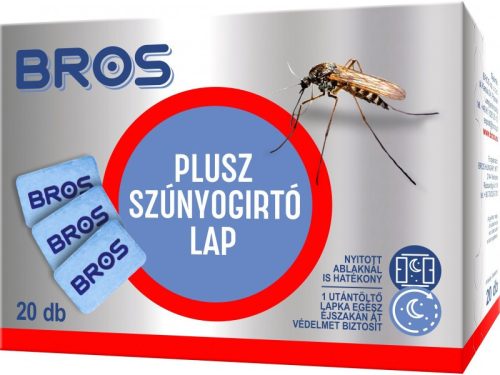 Bros szúnyogírtó utántöltő lapka elelktromos készülékhez 20db B011
