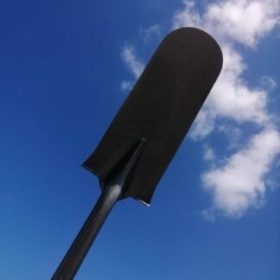 Edzett árokásó lapát 1kg fa nyéllel