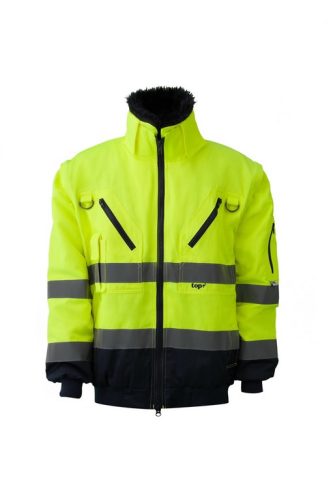 Pilóta Dzseki 3:1 (55%pamut) TOP FALCON FLUO, fluo sárga/sötétkék, 4XL