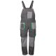 Nadrág kantáros (65%poliészter) TOP GREEN BIBPANTS, szürke, XXL