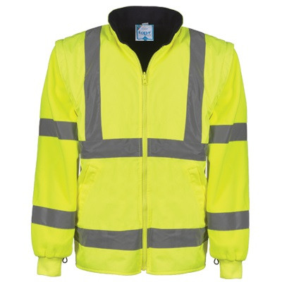 Télikabát multifunkcionális (100%poliészter) TOP MULTI FLUO-Y, fluo sárga, L